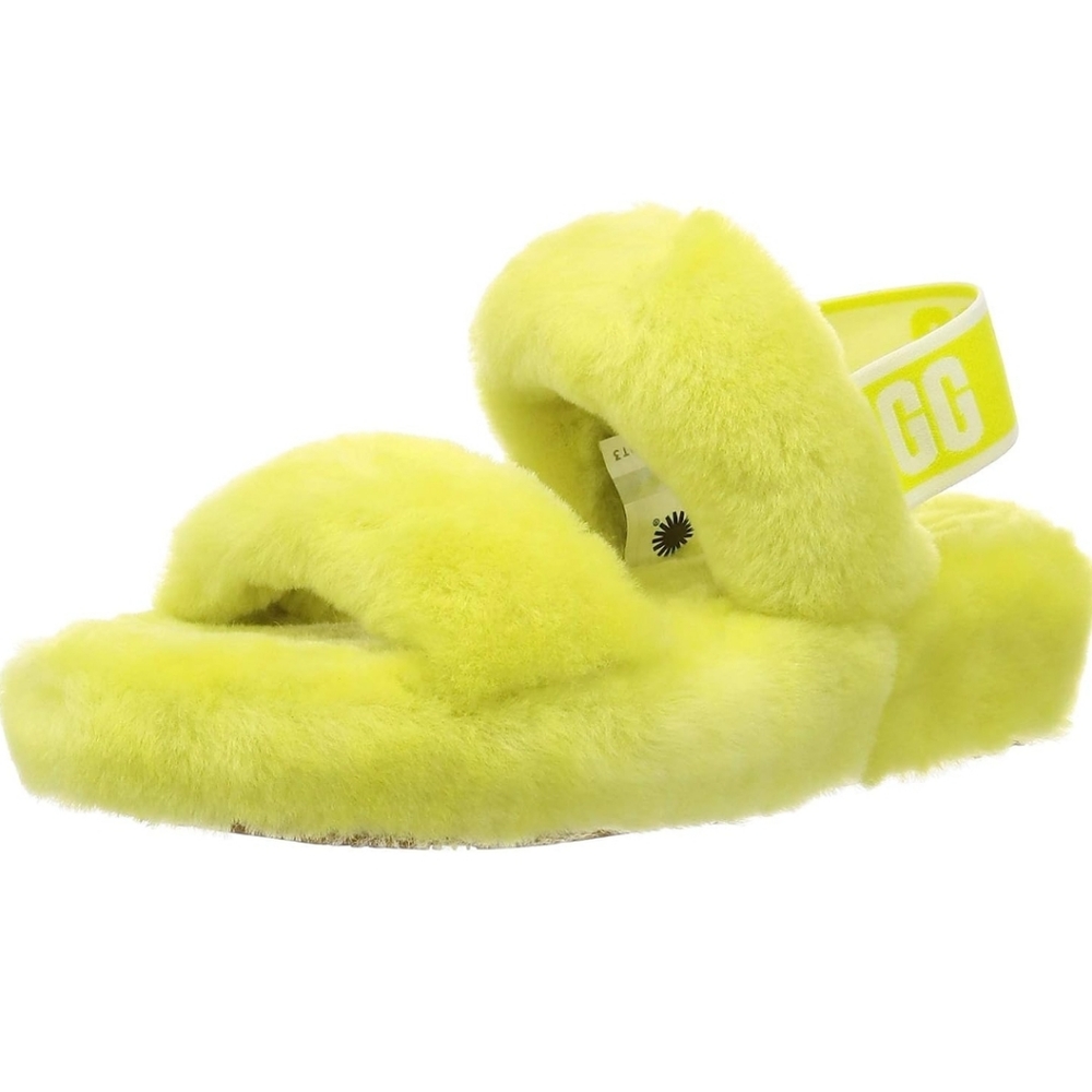 NWOT UGG Oh Yeah Sandal in Neon Green